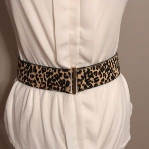 Animal print belt